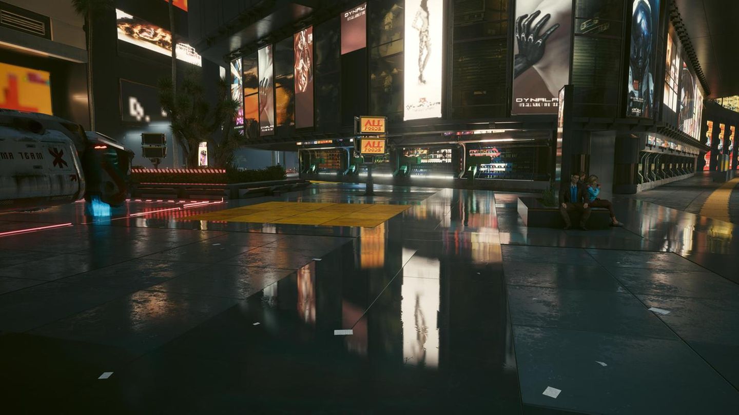 Eine Szene aus dem Spiel Cyberpunk 2077