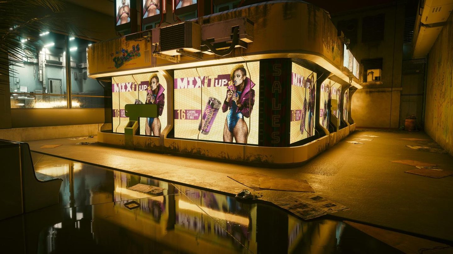 Eine Scene aus dem Spiel Cyberpunk 2077