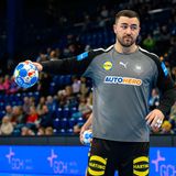Jannik Kohlbacher von den Rhein-Neckar Löwen spielt bei der Handball-EM