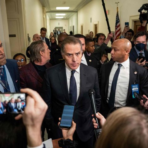 Hunter Biden, Sohn von US-Präsident Joe Biden, verlässt eine Sitzung des US-Repräsentantenhauses