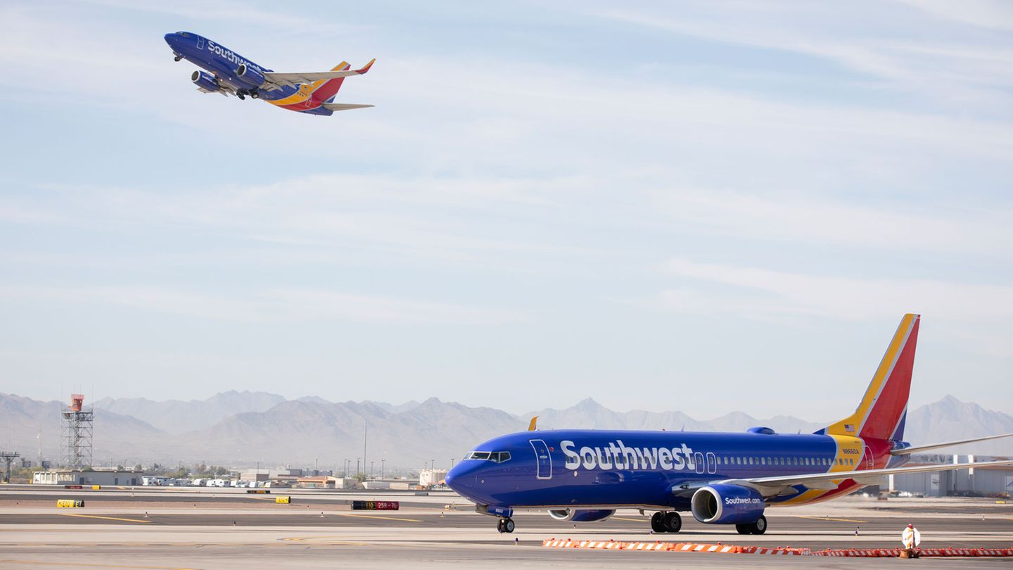 Platziert wie im Vorjahr: Mit einer Flotte von mehr als 800 Flugzeugen vom Typ Boeing 737 gilt Southwest als der größte Billigflieger der Vereinigten Staaten und kommt auf einen Risikoindex von 90,07 Prozent. 