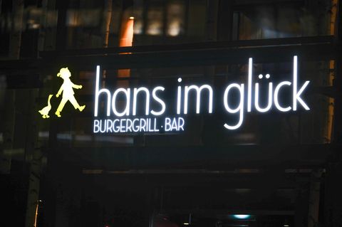 Das Logo von Hans im Glück, einem Unternehmen von Hans-Christian Limmer