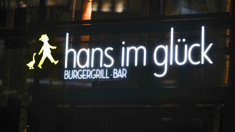 Das Logo von Hans im Glück, einem Unternehmen von Hans-Christian Limmer