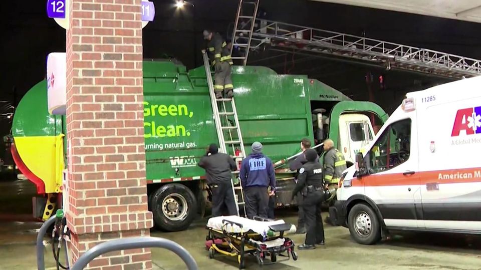 Gefangen im Müllwagen – Mann in Mississippi aus misslicher Lage befreit