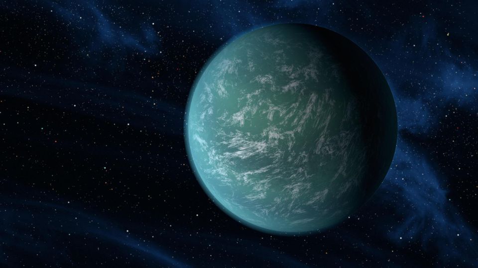 Illustration eines Exoplaneten Illustration eines Exoplaneten