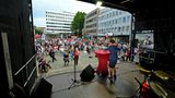 Sahra Wagenknecht spricht bei einer Wahlkampfveranstaltung der Linke in Bochum
