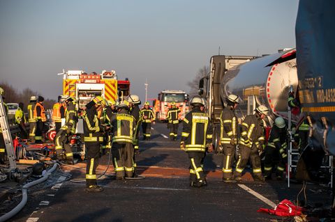 A66 Auffahrunfall Stau Bauernprotest