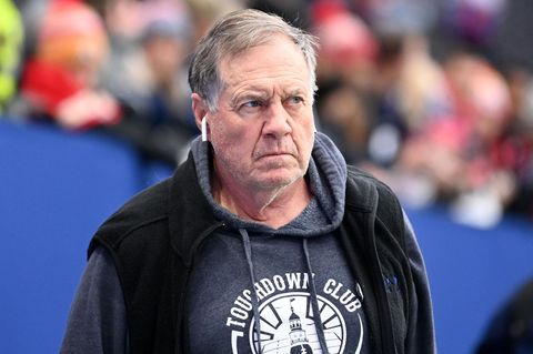 Bill Belichick im November 2023 bei einem NFL-Gastspiel seiner Patriots in Frankfurt