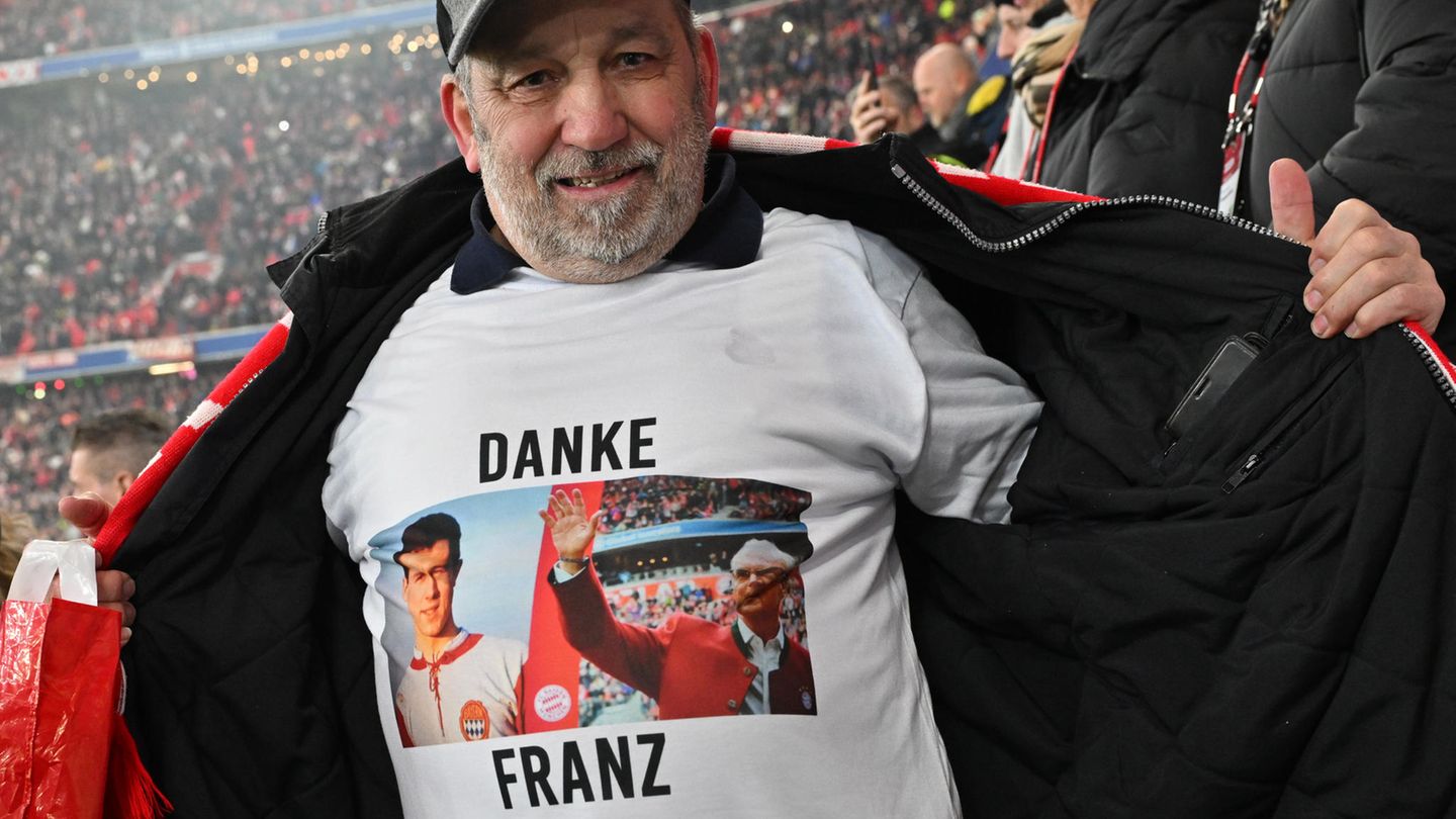 Dieser Fan trägt sein Dankeschön als T-Shirt