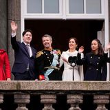 Die königliche Familie (von links nach rechts): Prinzessin Isabella, Prinz Christian, König Frederik, Königin Mary, Prinzessin Josephine und Prinz Vincent