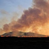 Rauch Vulkanausbruch Island