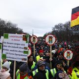 Viele Demonstrierende kritisieren die Politik der Ampel-Koalition teils scharf
