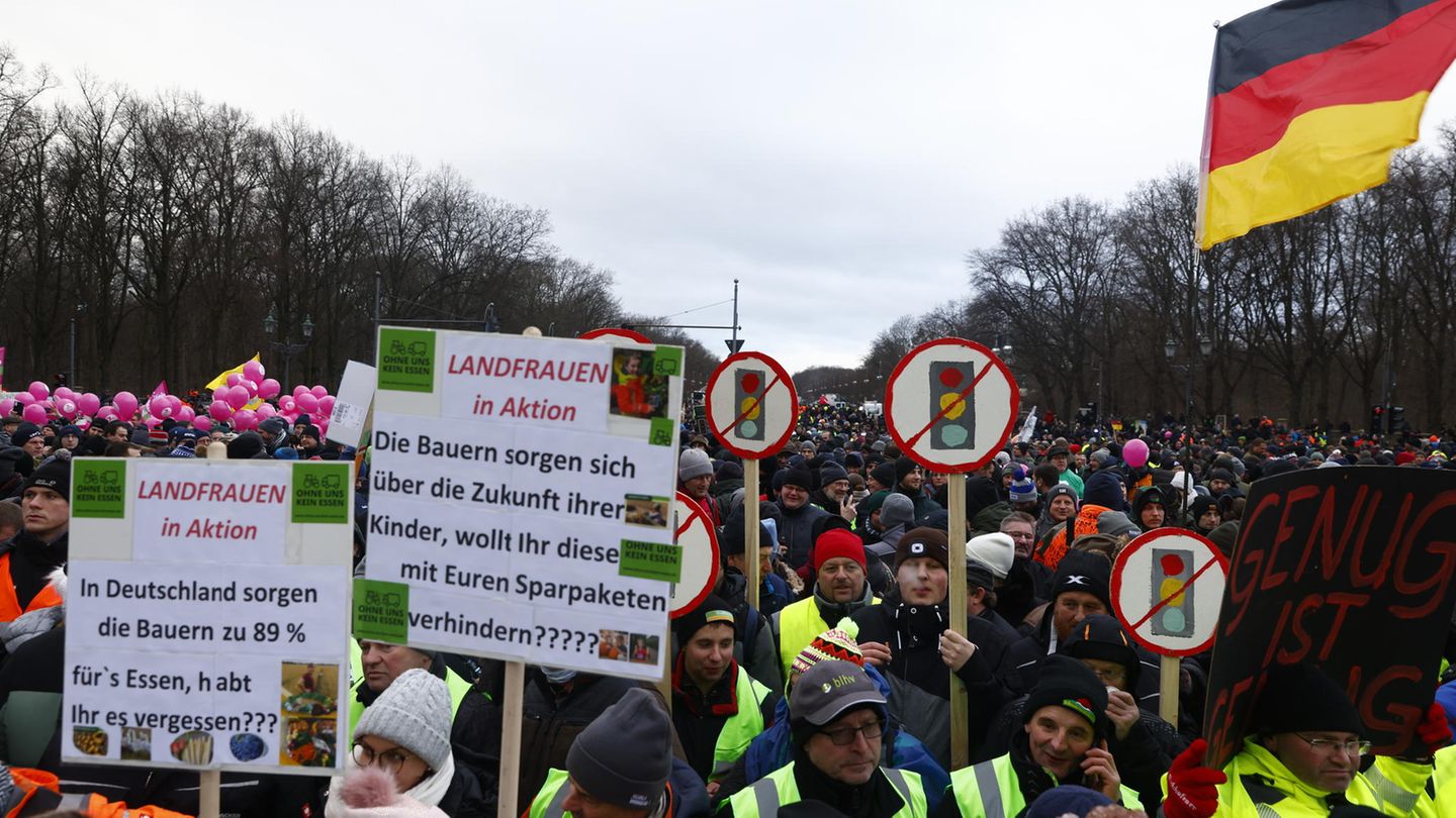 Viele Demonstrierende kritisieren die Politik der Ampel-Koalition teils scharf