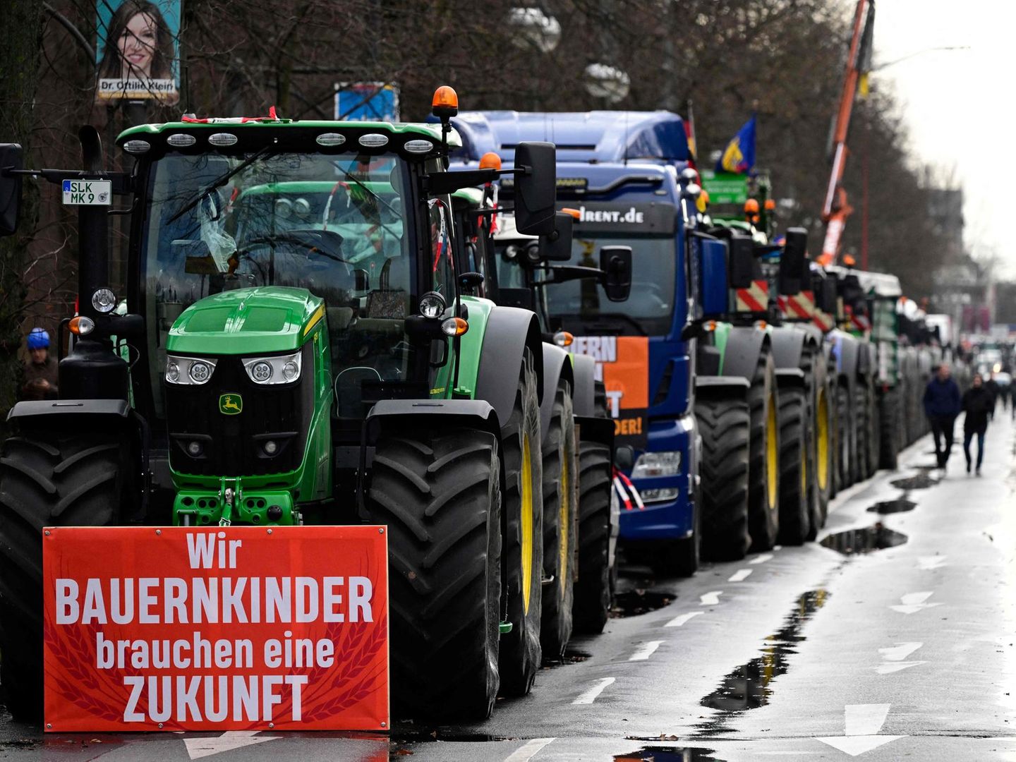 Bauern Demo Digitaldruck Banner 1x1 Meter inkl. 4 Ösen in Berlin - Treptow
