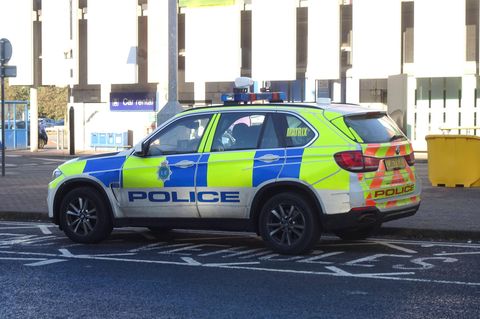 Missbrauchsskandal: Ein Polizeiauto in Großbritannien