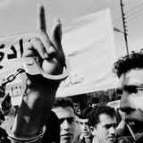 Palästinensische Demonstranten im Westjordanland 1998