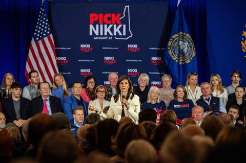 Nikki Haley bei einer Wahlkampfveranstaltung