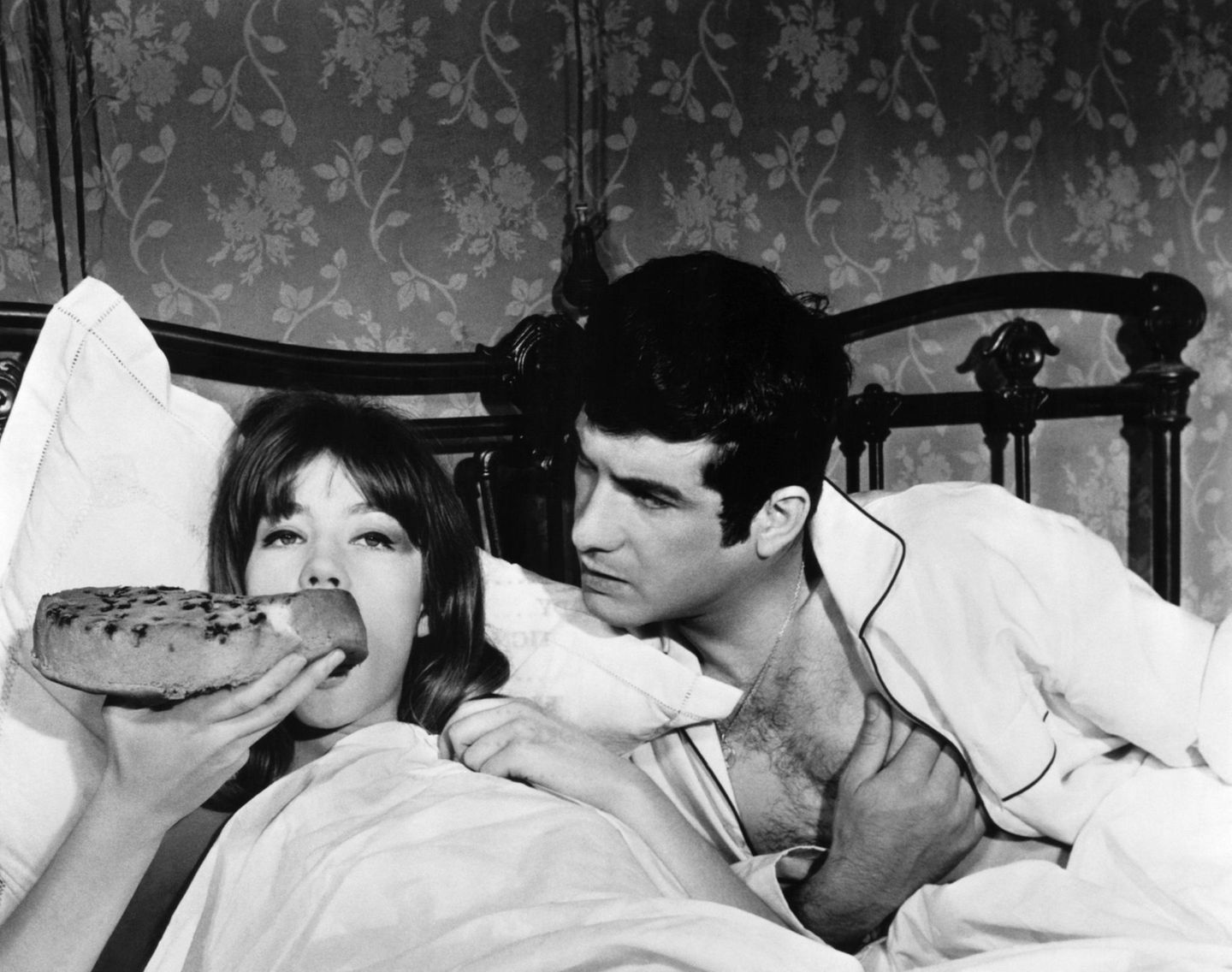 Françoise Hardy und Jean-Claude Brialy 1963 im Film "Ein Schloss in Schweden"