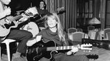Françoise Hardy bei den Proben zu einer Musik-Show, im Februar 1967. Im gleichen Jahr gründet sie eine eigene Produktionsfirma für ihre Chansons
