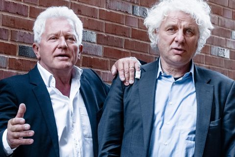 Die Münchner "Tatort"-Darsteller Udo Wachtveitl (als Franz Leitmayr, l.) und Miroslav Nemec (als Ivo Batic) 2018 in Hamburg