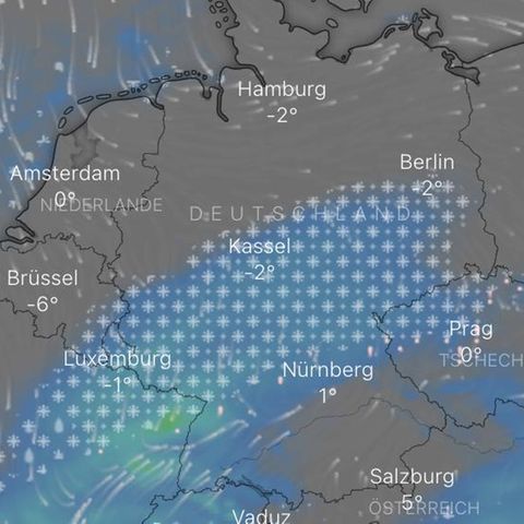 Wetter: Karte zeigt, wo es schneit