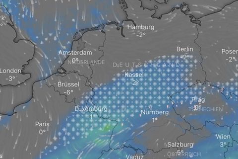 Wetter: Karte zeigt, wo es schneit