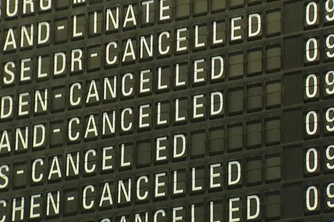 Video: Sorge vor Winterwetter: Annullierte Flüge und geschlossene Schulen