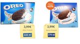 2. Platz: Oreo Stieleis von Froneri (16,8 Prozent)  Der Inhalt der Packung Oreo-Eis ist sogar noch stärker zusammengeschmolzen als auf den ersten Blick ersichtlich: Nur noch drei statt vier Oreo-Eis stecken drin und die verbliebenen Stück sind auch noch kleiner als vorher. Bei gleichem Verkaufspreis ergibt sich laut Verbraucherzentrale eine versteckte Preiserhöhung von 63 Prozent. Zur selben Formel - weniger Stück und die auch noch kleiner - griff Hersteller Froneri vor der letztjährigen Eis-Saison auch bei anderen Marken (Mövenpick, Schöller) und die Konkurrenten Unilever (Langnese) und Mars machten es genauso. Als Grund für die versteckten Preiserhöhungen nennt Froneri höher Kosten für die verwendeten Zutaten.