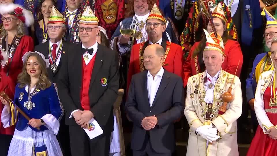 Video: Karneval im Kanzleramt Video: Karneval im Kanzleramt