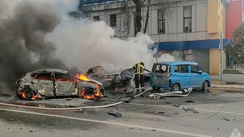 Zunehmend gelingen der Ukraine auch Angriffe auf russischem Gebiet wie hier im Dezember in der russischen Stadt Belgorod