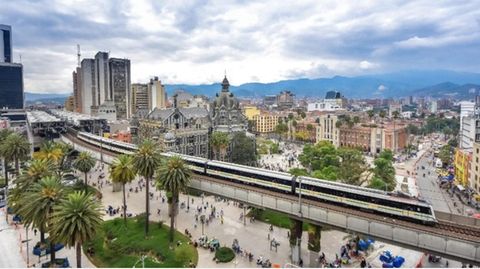 Aufnahme der Stadt Medellin in Columbien