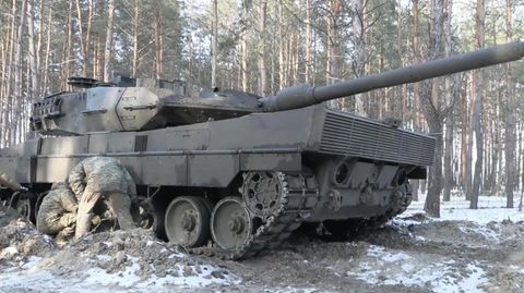 Deutscher moderner Panzer: Leopard II Panzer in Ukraine