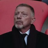 Boris Becker, Mitglied des FC Bayern, nebst Freundin Lilian de Carvalho Monteiro