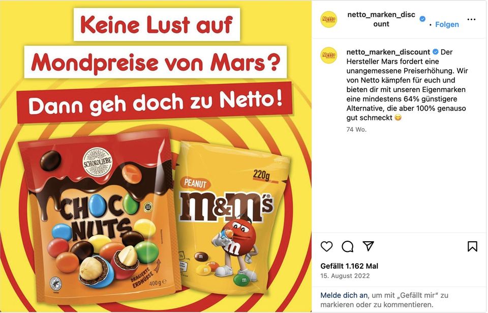 Instagram post from Netto Instagram post from Netto