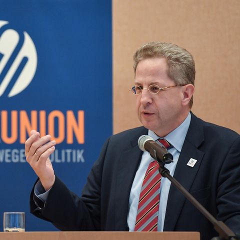 Das prominenteste Gesicht der "Werteunion": der frühere Präsident des Bundesamtes für Verfassungsschutz, Hans-Georg Maaßen
