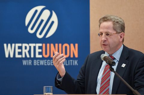 Das prominenteste Gesicht der "Werteunion": der frühere Präsident des Bundesamtes für Verfassungsschutz, Hans-Georg Maaßen