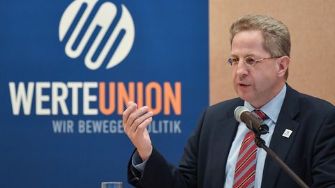 Das prominenteste Gesicht der "Werteunion": der frühere Präsident des Bundesamtes für Verfassungsschutz, Hans-Georg Maaßen