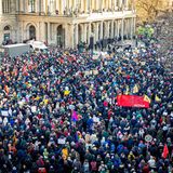 Menschen über Menschen auch in Hannover. Hier setzten laut Veranstalter 35.000 ein Zeichen gegen rechts