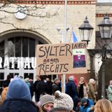 Die nördlichste Demo fand in Westerland auf Sylt statt