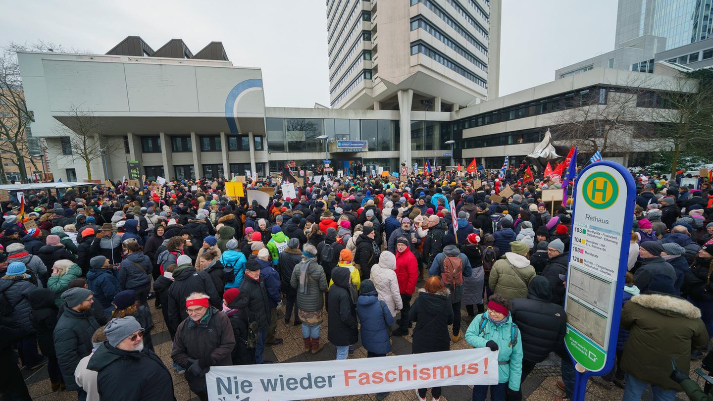 "Nie wieder Faschismus!" hieß es auch in Offenbach