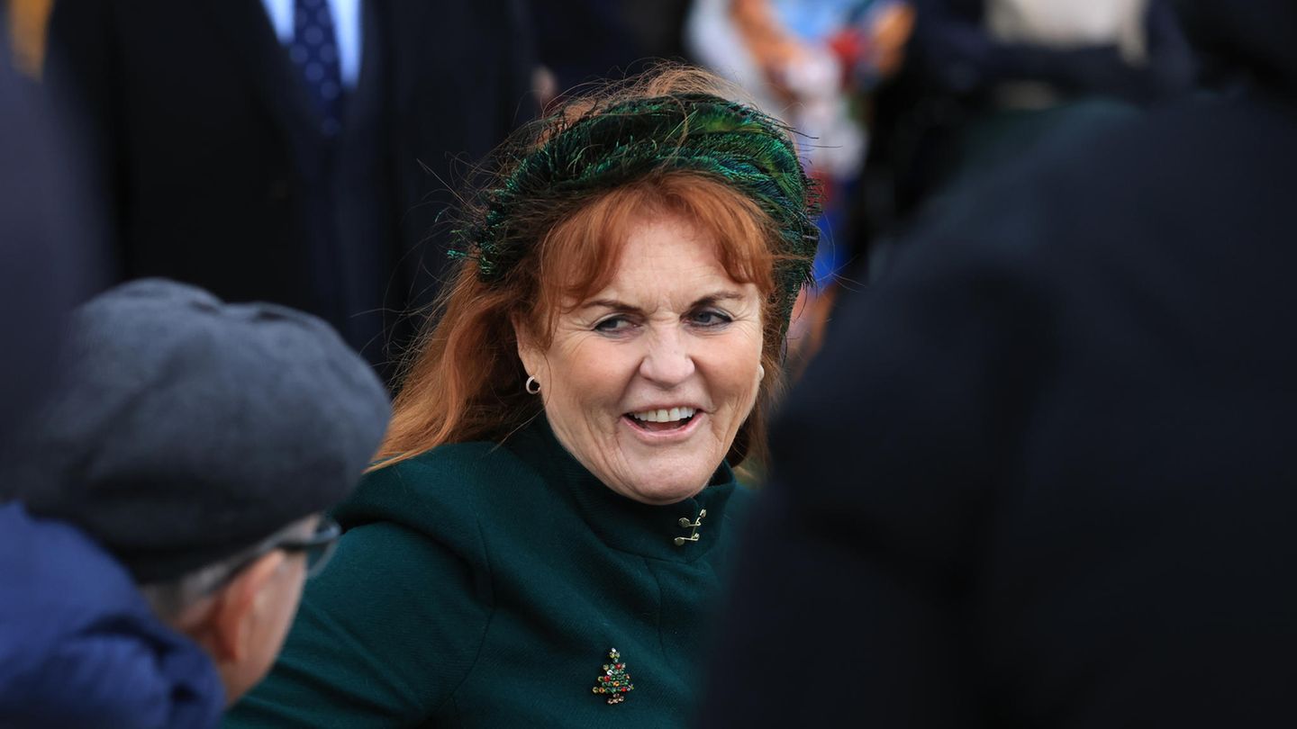 Sarah Ferguson am Rande eines Weihnachtsgottesdienstes 2023
