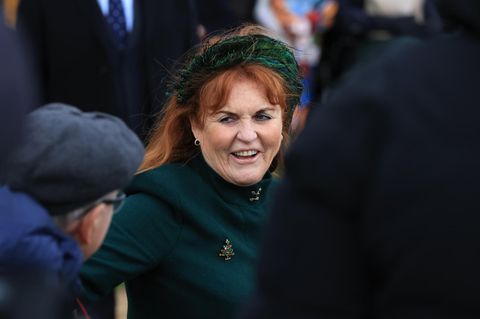Sarah Ferguson am Rande eines Weihnachtsgottesdienstes 2023