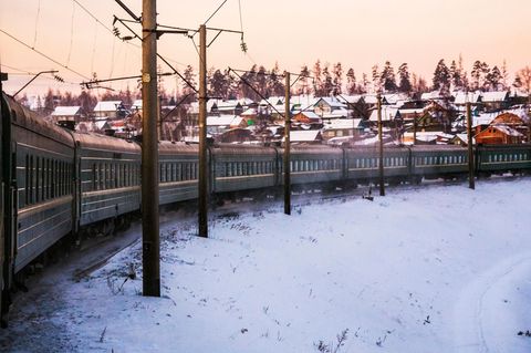Zug der russischen Eisenbahn (Symbolbild)