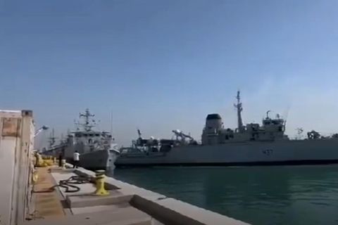 Schiffsunglück: Kriegsschiff-Kollision von britischen Minenräumern in Bahrain