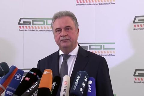 Video: Weselsky: Weitere Verhandlungen mit der Bahn nur ohne "Vorbedingungen"