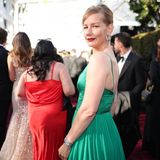 Sandra Hüller in grünem Kleid bei den Golden Globes im Januar 2024