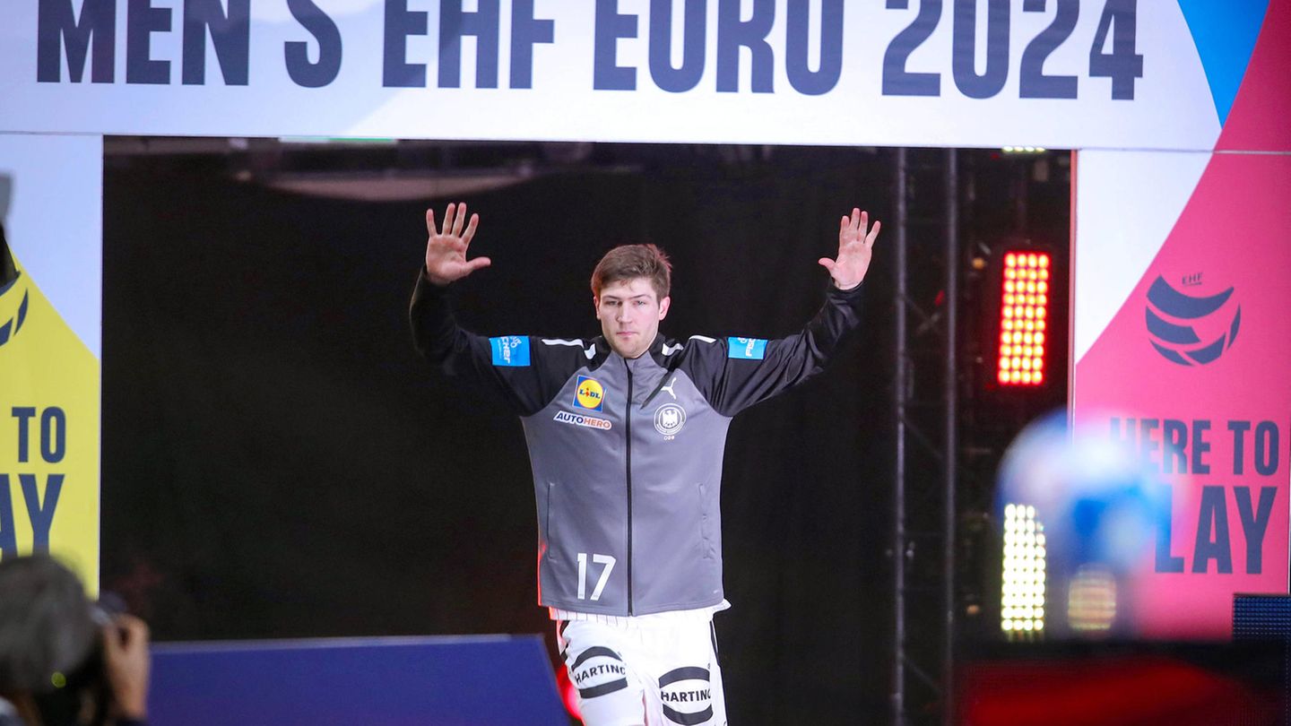 Lukas Zerbe bei der Handball-EM