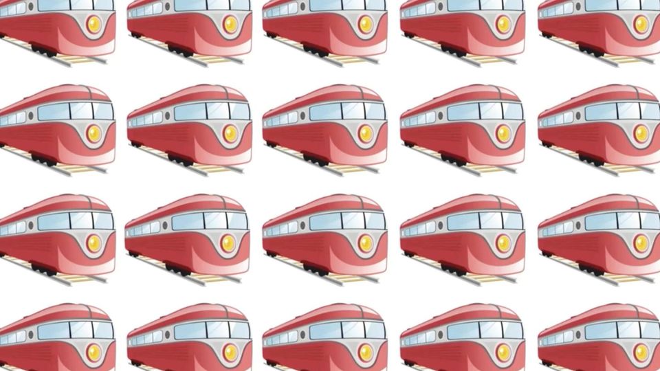 Augentest: Suchbild: Erkennen Sie den einzigartigen Zug in nur 25 Sekunden? Augentest: Suchbild: Erkennen Sie den einzigartigen Zug in nur 25 Sekunden?