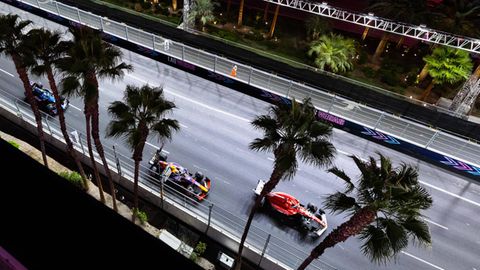 Eine Szene aus dem Formel 1 Rennen in Las Vegas