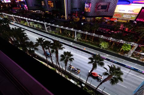 Eine Szene aus dem Formel 1 Rennen in Las Vegas